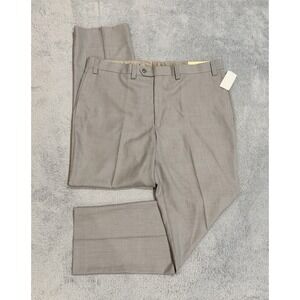 Lauren Ralph Lauren Men's 40x32 Light Grey Flat Front Dress Pants